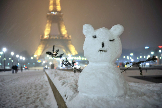 снеговик во Франции