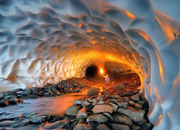 снежный тоннель