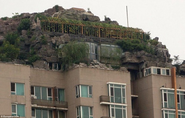 Горная вилла на крыше жилого дома в Пекине