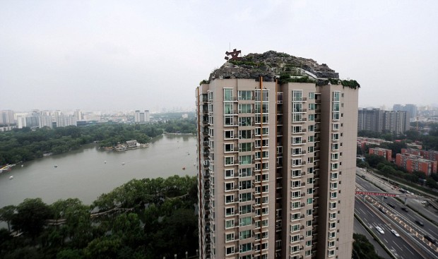 Горная вилла на крыше жилого дома в Пекине