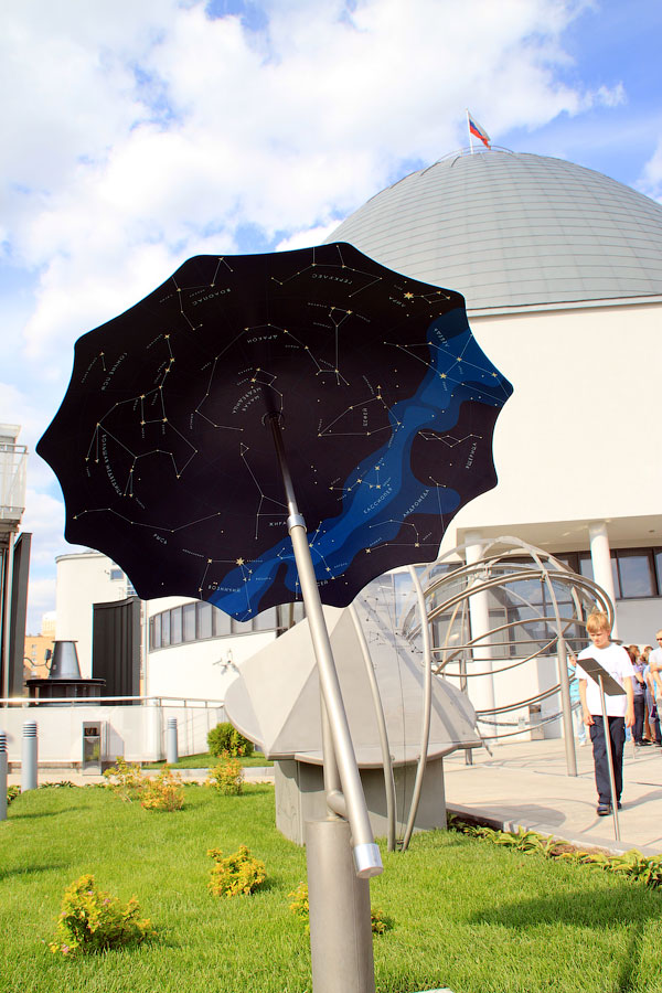 зонт с картой звездного неба