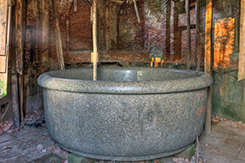 Уцелевшая ванна в Бабловском дворце