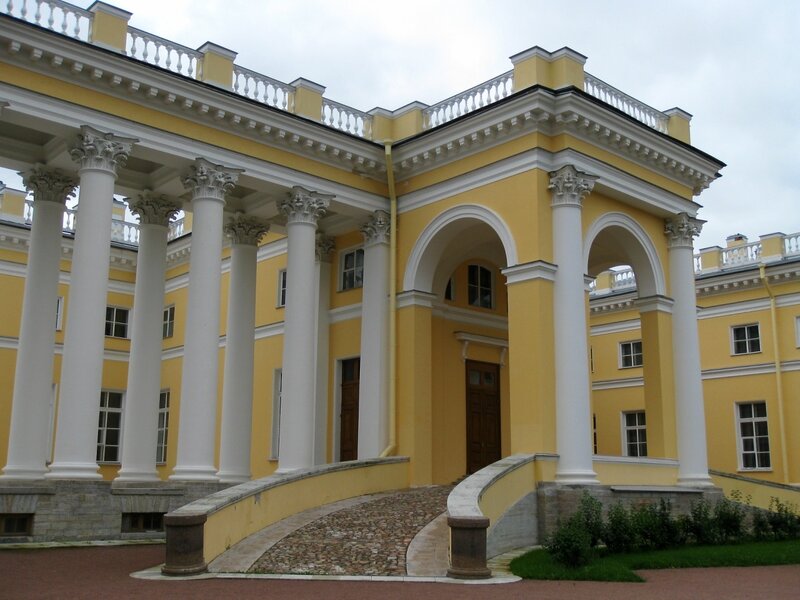 Колоннада и флигель, Александровский дворец, Царское Село