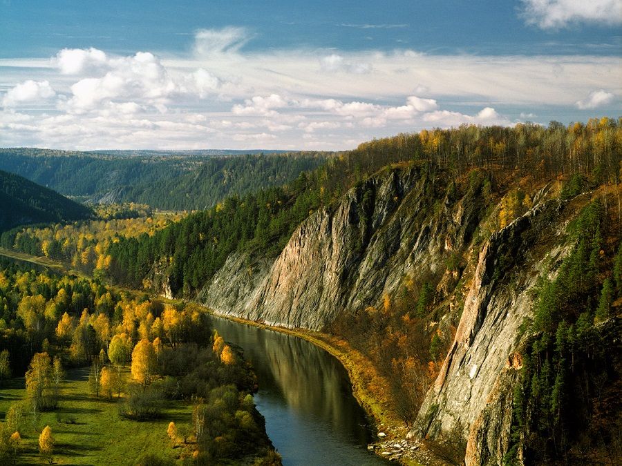 Фотография реки Белой в Башкортостане