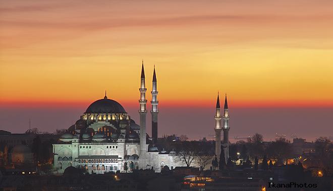 Строительство Мечети султана Сулеймана в Стамбуле
