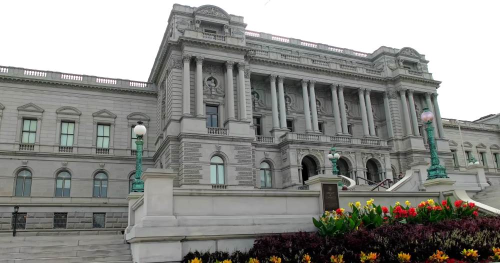 Грандиозная Библиотека Конгресса в Вашингтоне