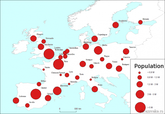 Крупнейшие агломерации Зарубежной Европы – городские и миллионеры в таблице
